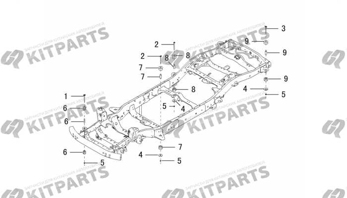 Подушки кузова Haval H9