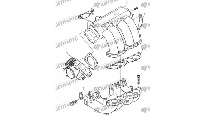 Впускной коллектор, Евро 3 Great Wall Safe (SUV G5)