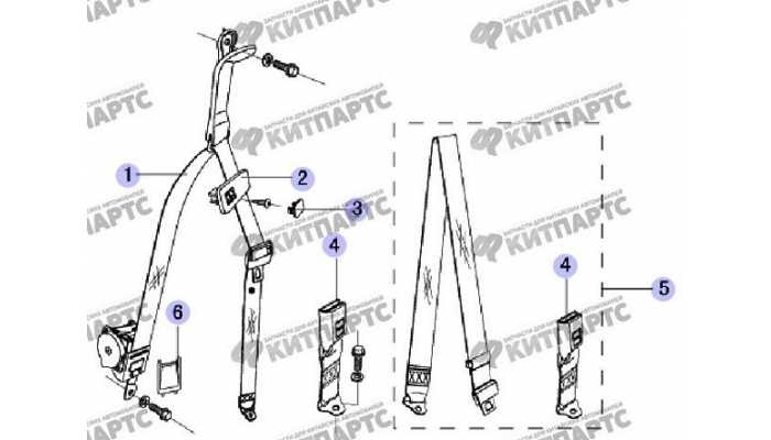 Ремень безопасности задний Great Wall