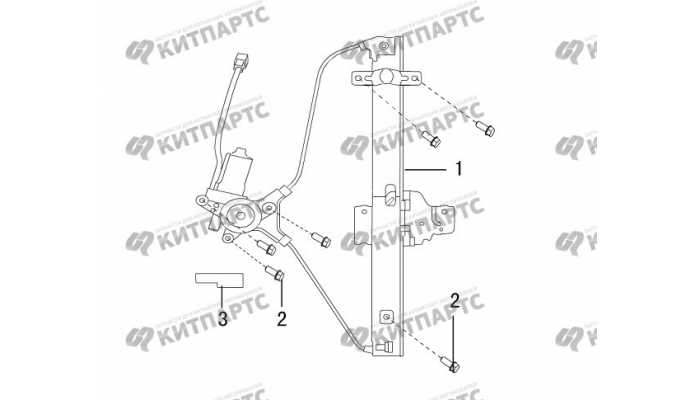 Стеклоподъемник задней двери Great Wall DW Hower H5