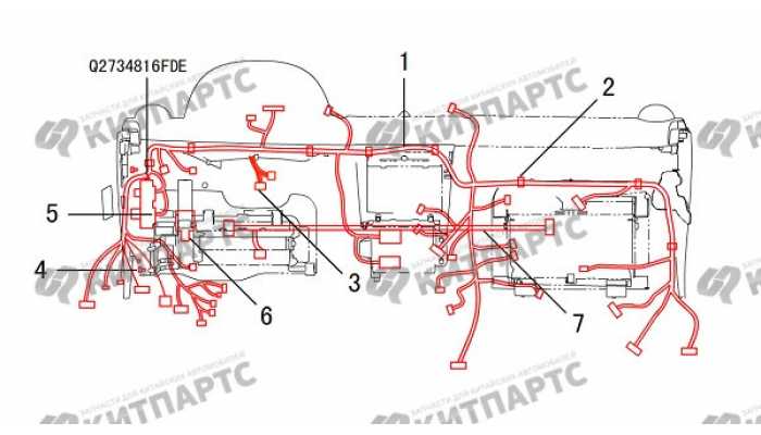 Жгут проводов панели приборов Great Wall DW Hower H5