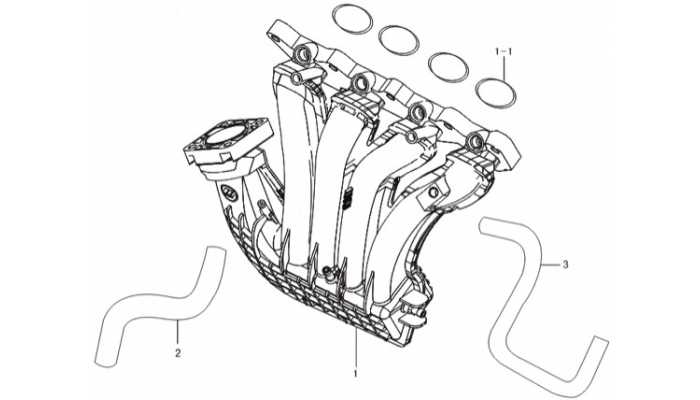 Впускной коллектор (пластик) Lifan